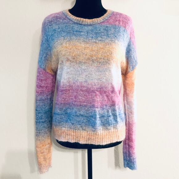 Rails Wool Blend Camille Rainbow Sweater sz L - Picture 1 of 3